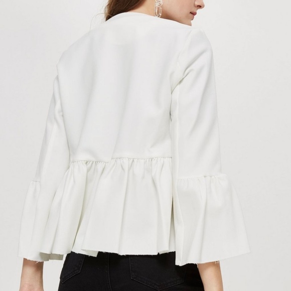 topshop white jacket